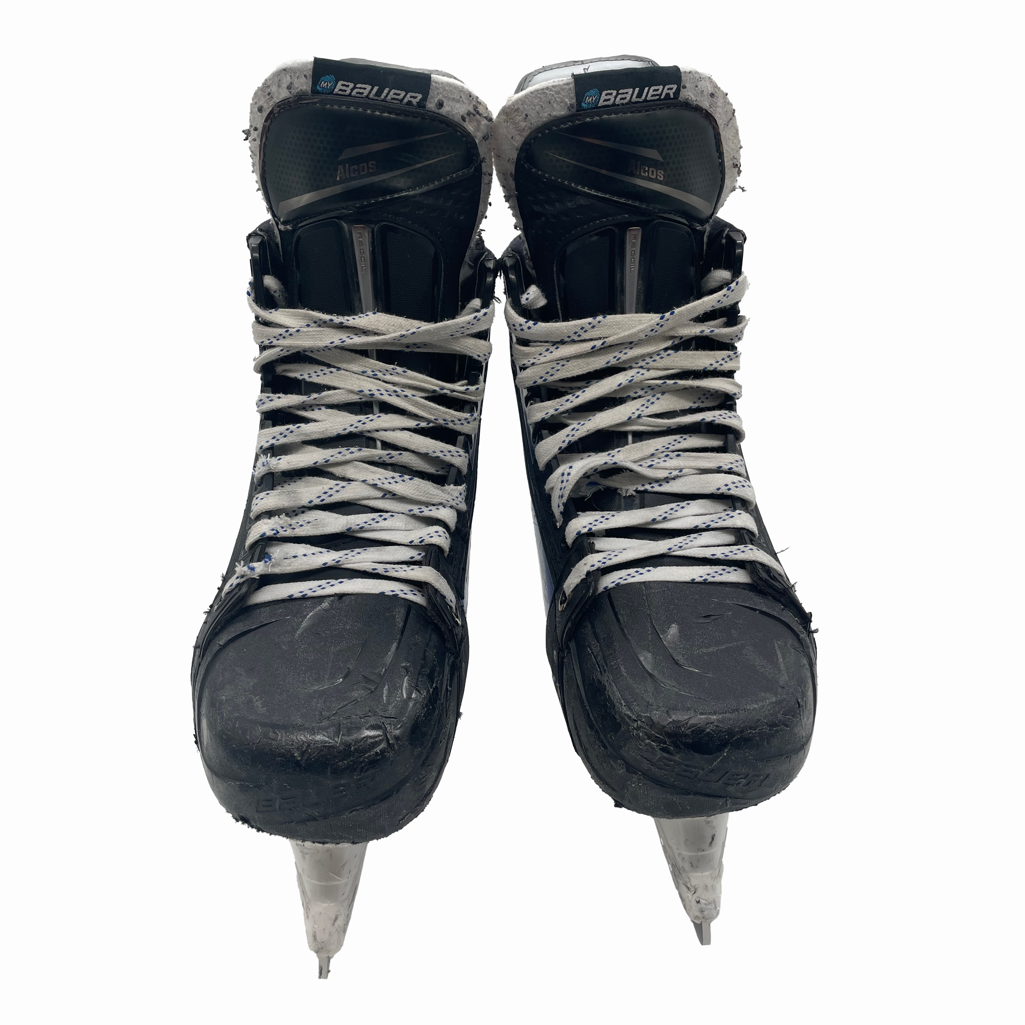 Bauer Vapor Hyperlite 2 - Patins de hockey Pro Stock d'occasion - Taille 9D (bleu)